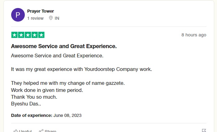 Yourdoorstep Review prayer