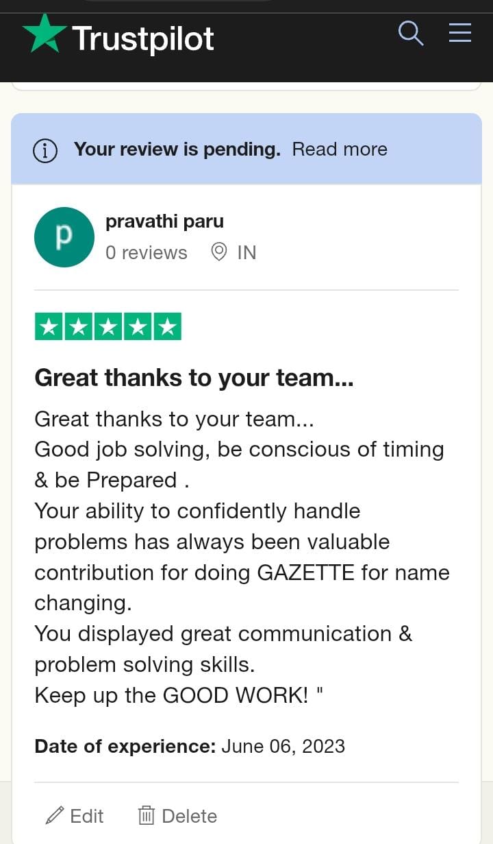 Yourdoorstep Review pravathi