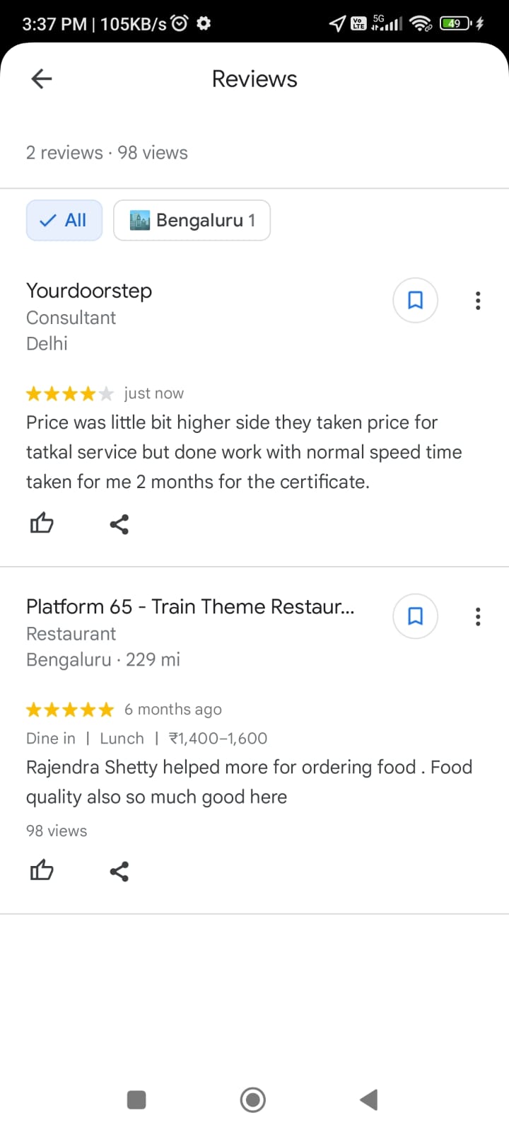Yourdoorstep Review anand google