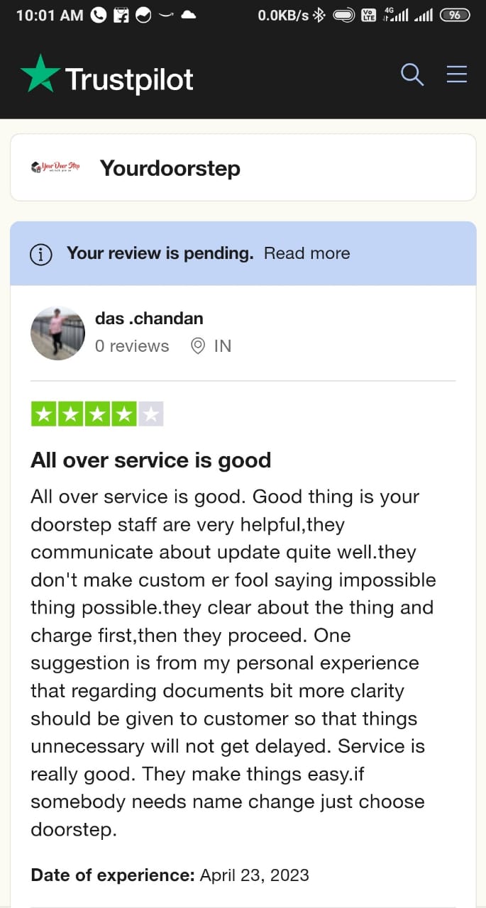 Yourdoorstep Review das