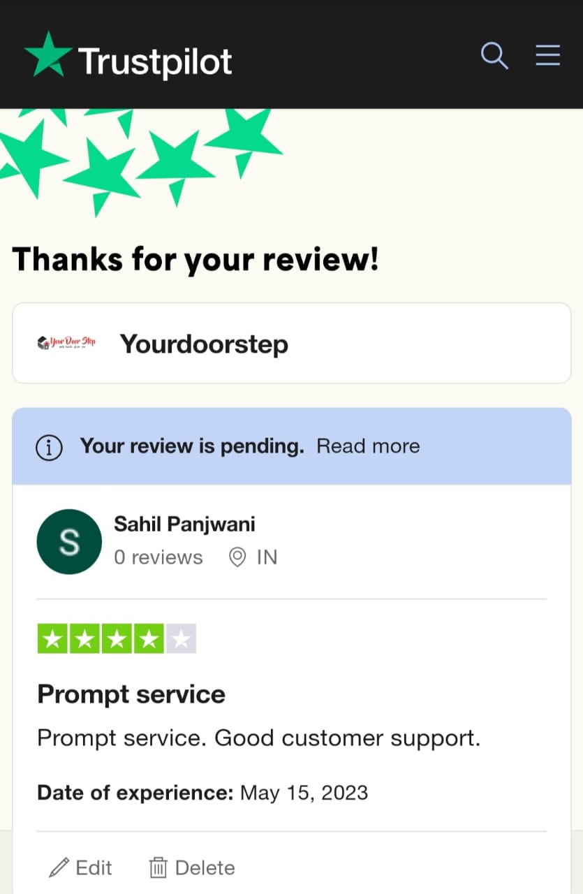 Yourdoorstep Review sahil