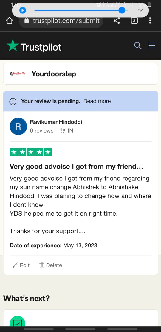 Yourdoorstep Review  ravikumar