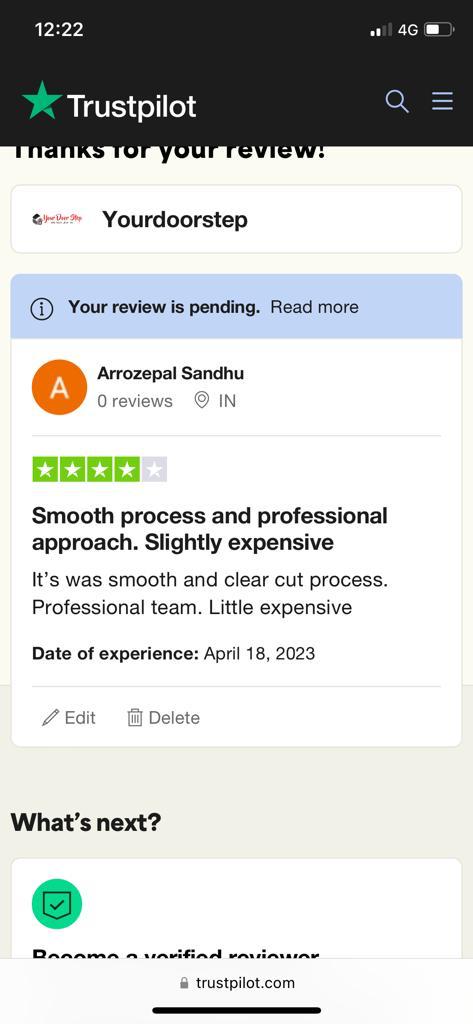 Yourdoorstep Review arzupel sandhu