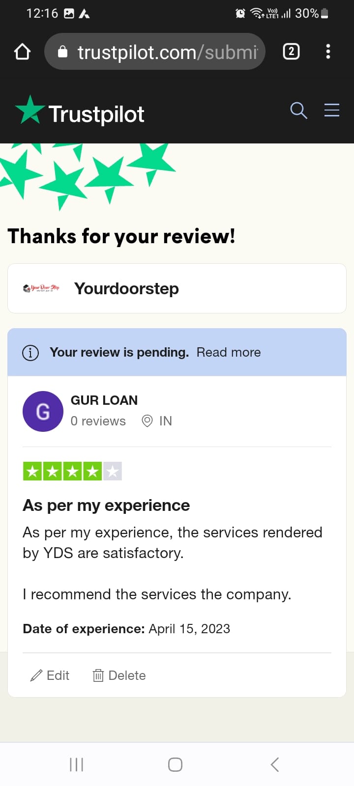 Yourdoorstep Review  gur loan