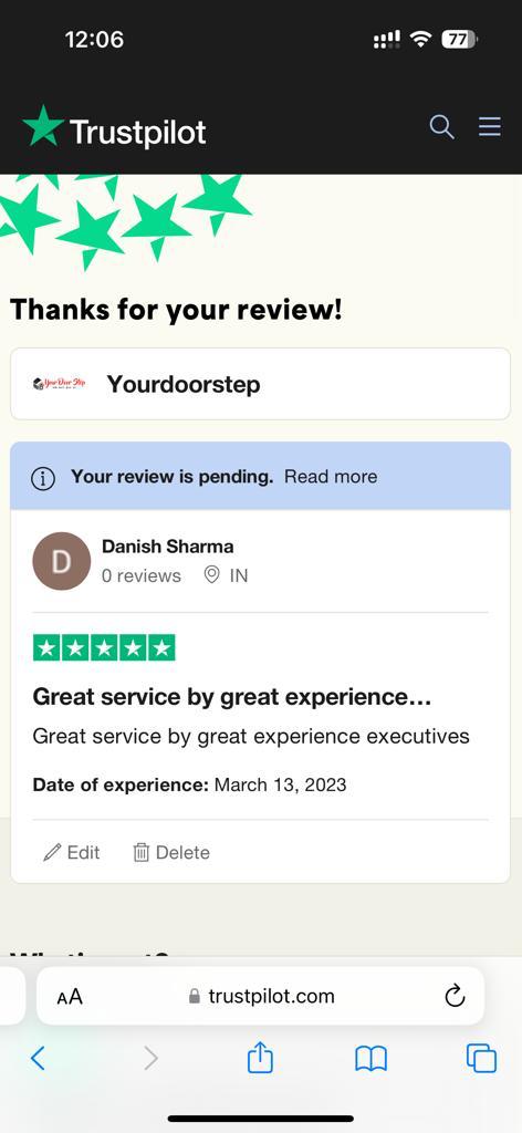 Yourdoorstep Review  dinesh sharma
