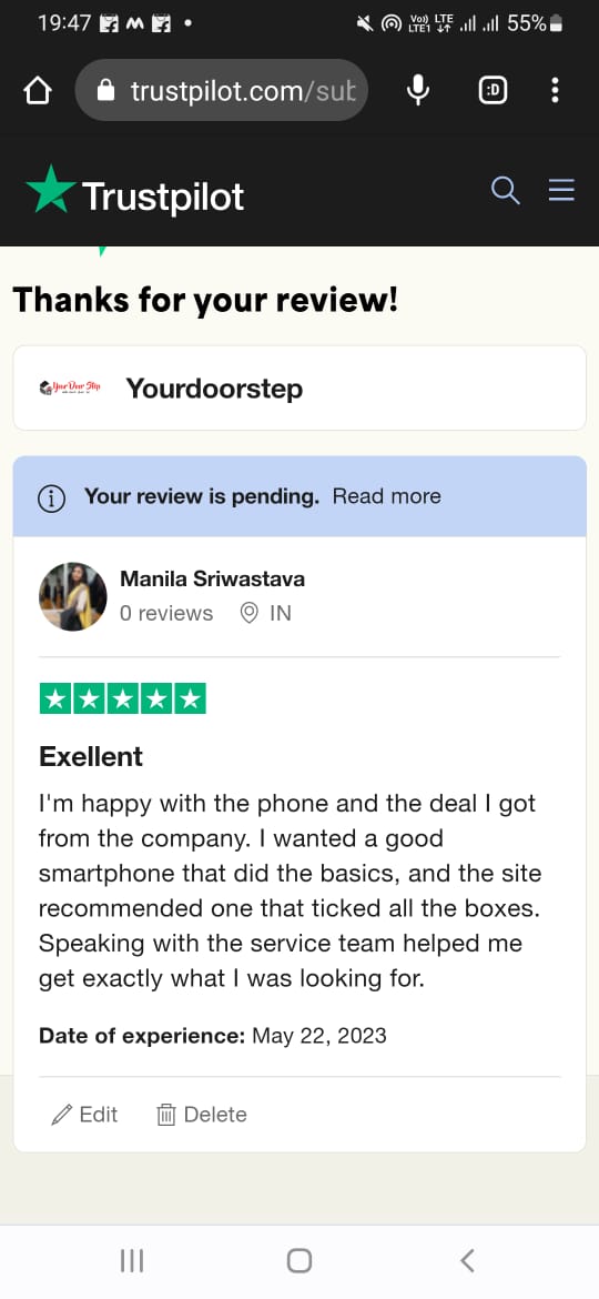 Yourdoorstep Review menali srivastav