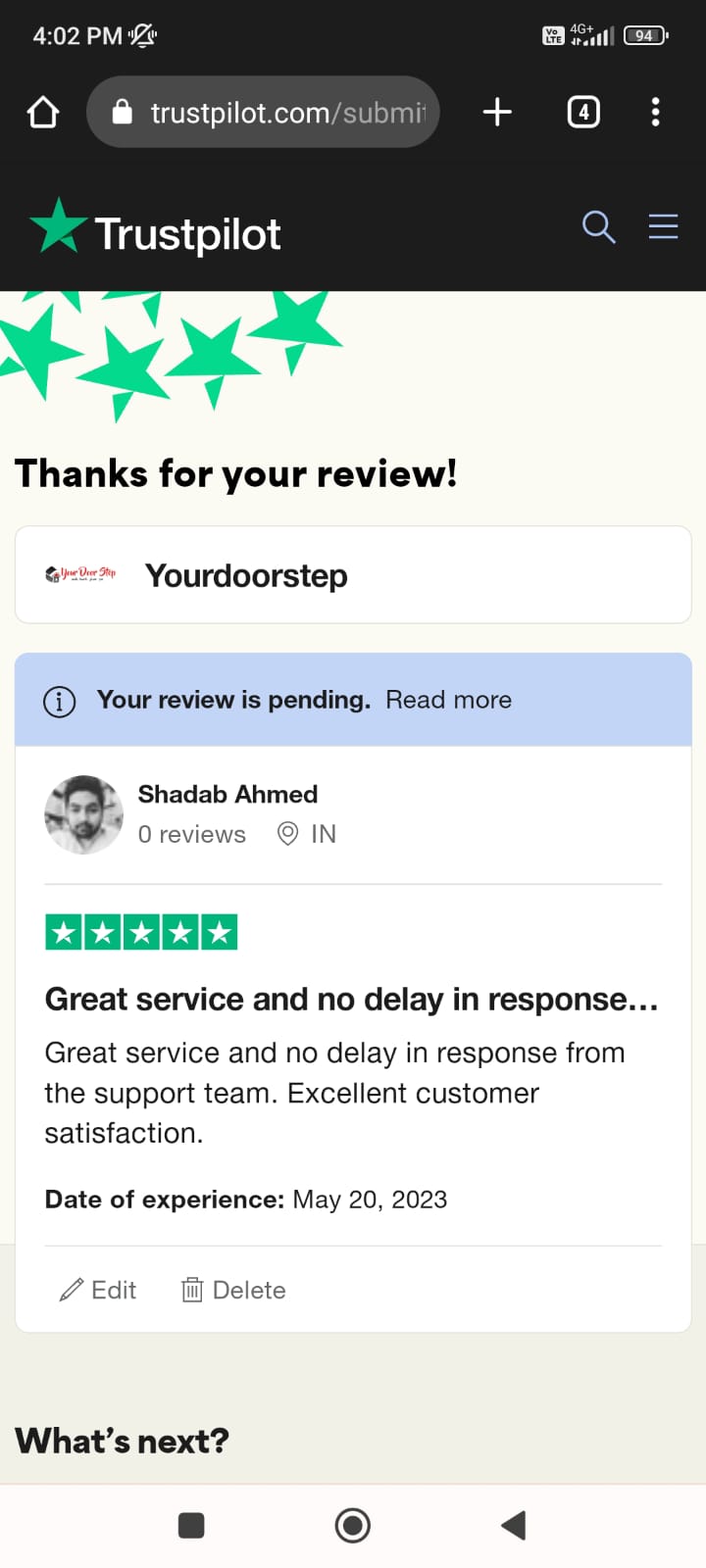 Yourdoorstep Review  alamgir aftab alam