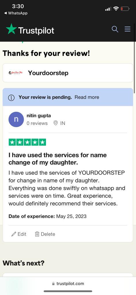 Yourdoorstep Review nitin gupta