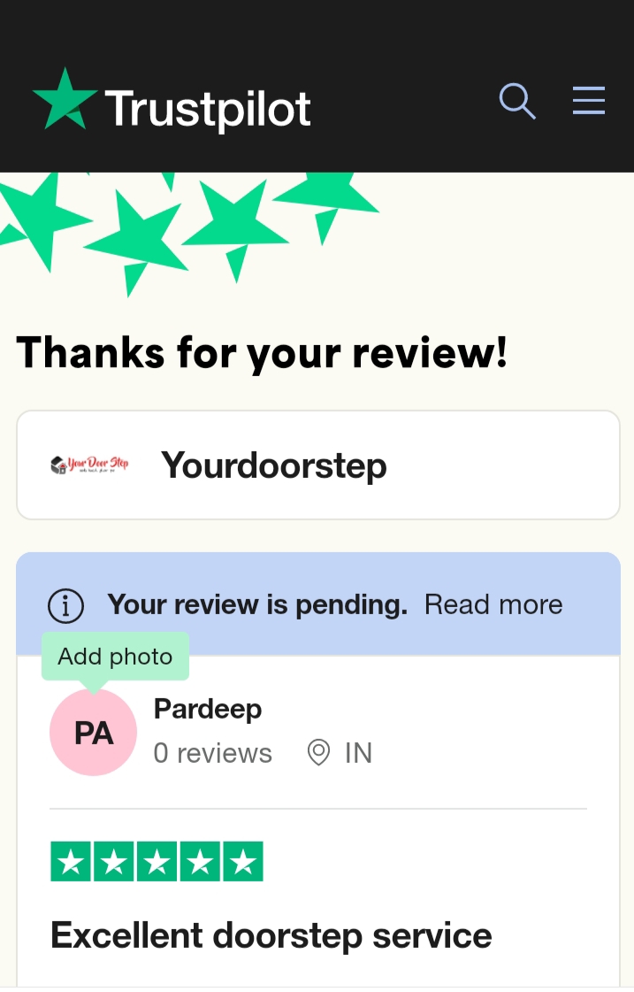Yourdoorstep Review   pardeep