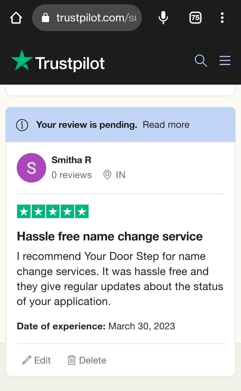 Yourdoorstep Review  samitha r