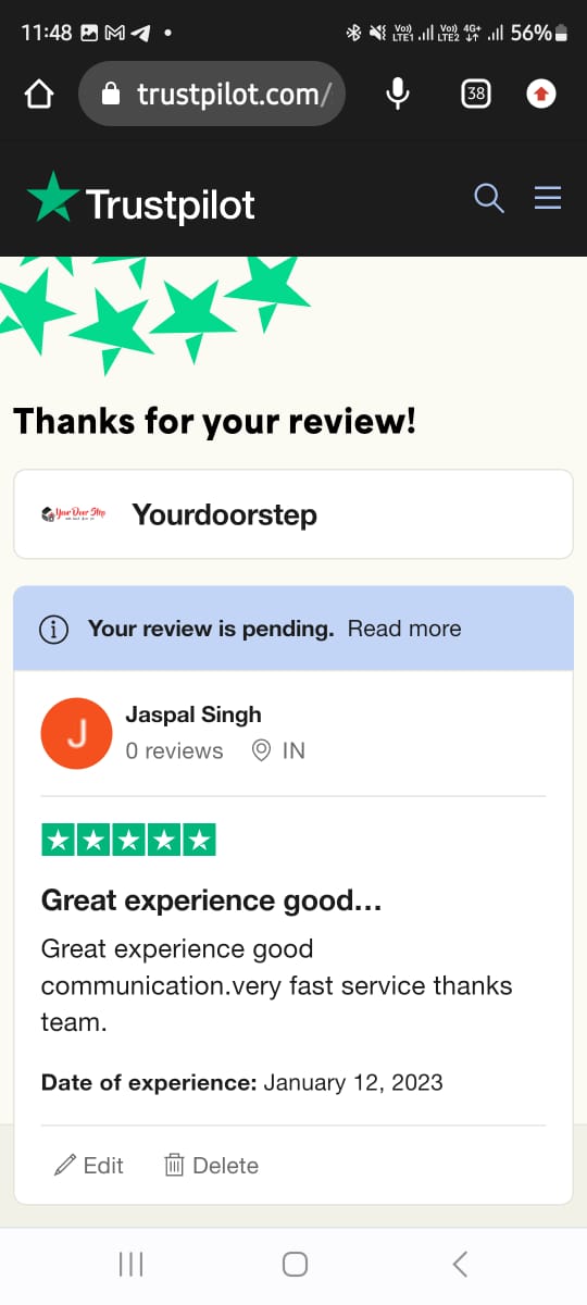 Yourdoorstep Review  jaspal singh