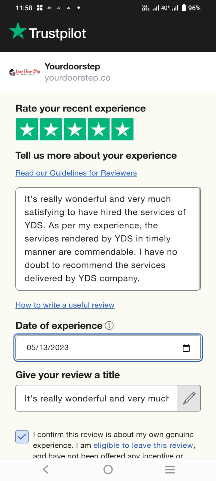 Yourdoorstep Review  26342