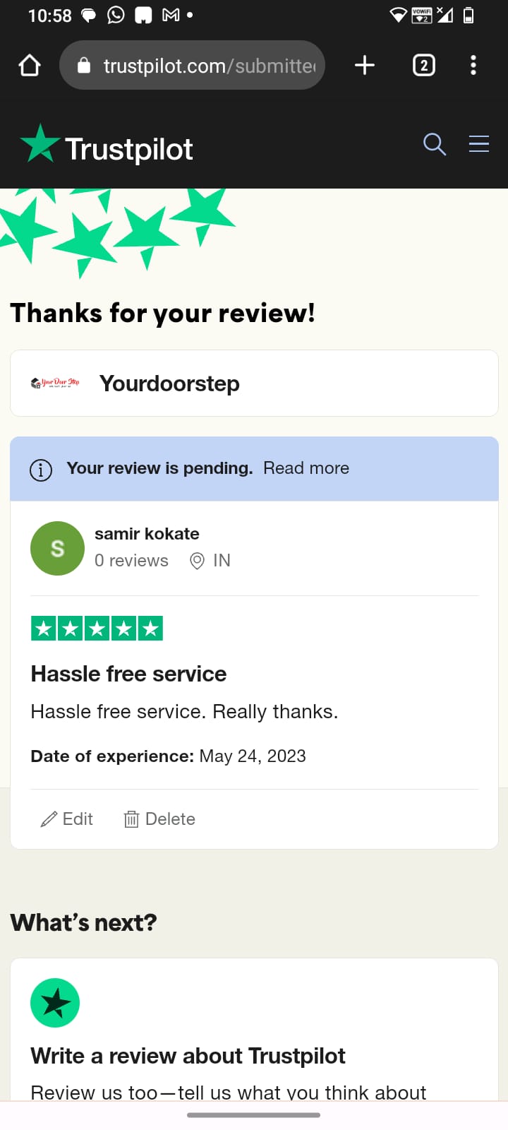 Yourdoorstep Review samir