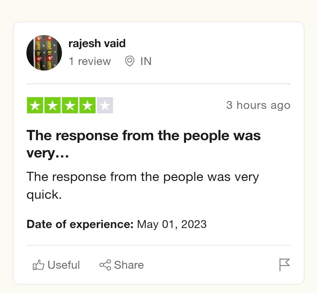 Yourdoorstep Review rajesh ved