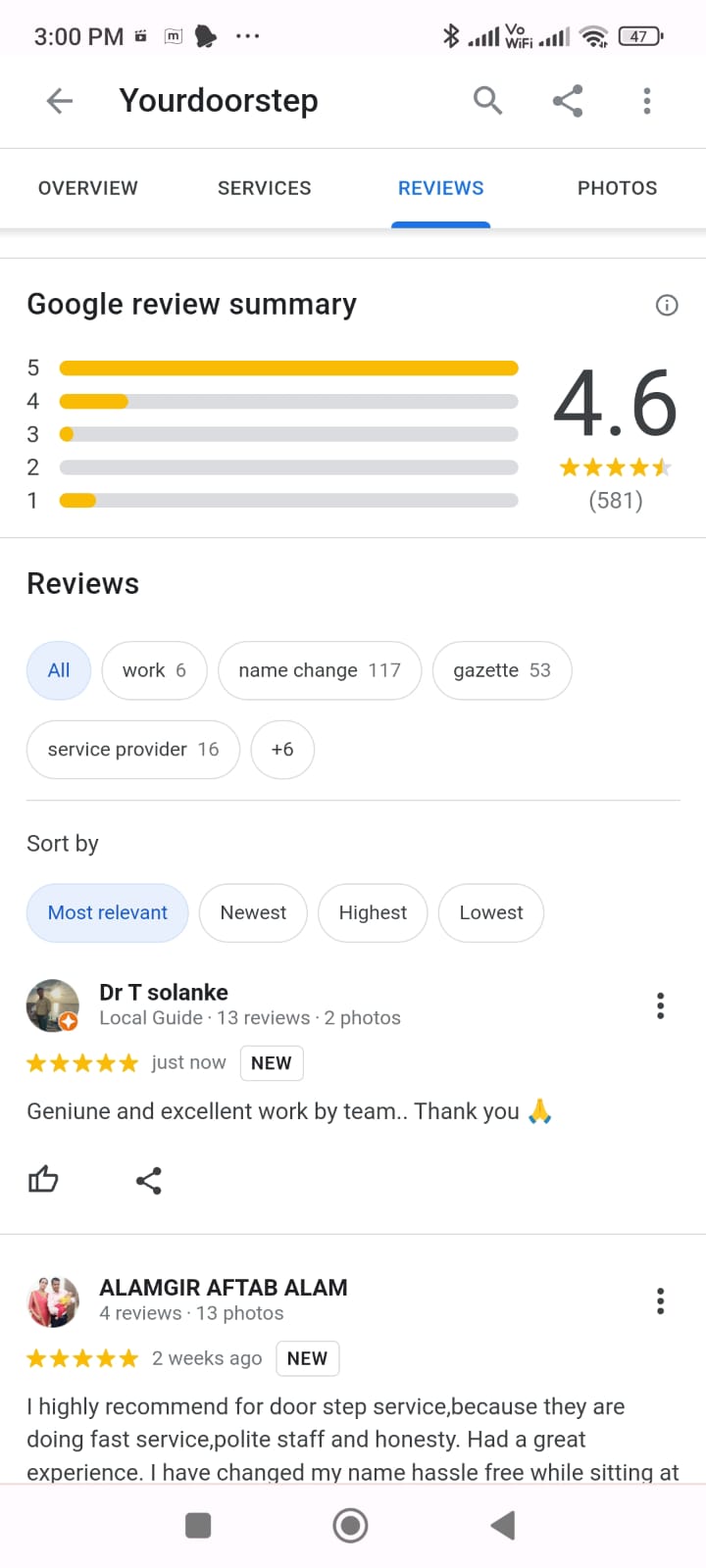 Yourdoorstep Review  d T SHOLNKI