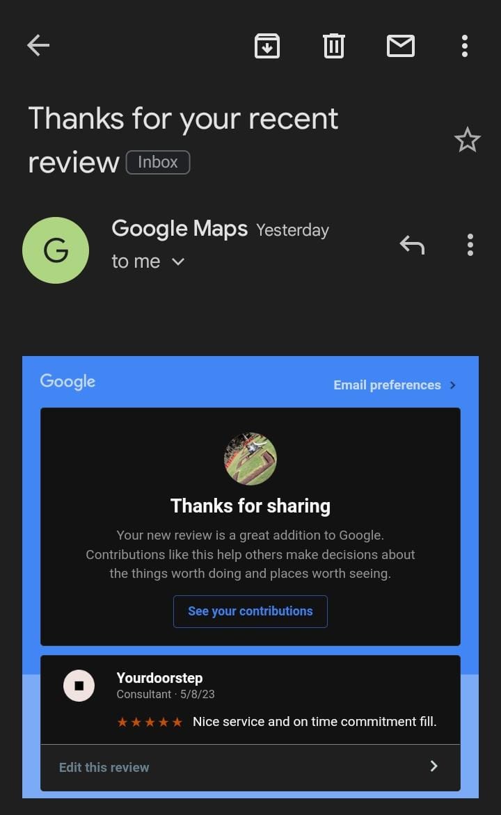 Yourdoorstep Review 25959