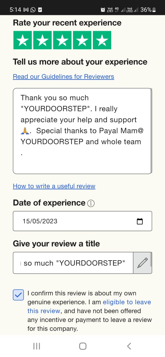 Yourdoorstep Review  26379