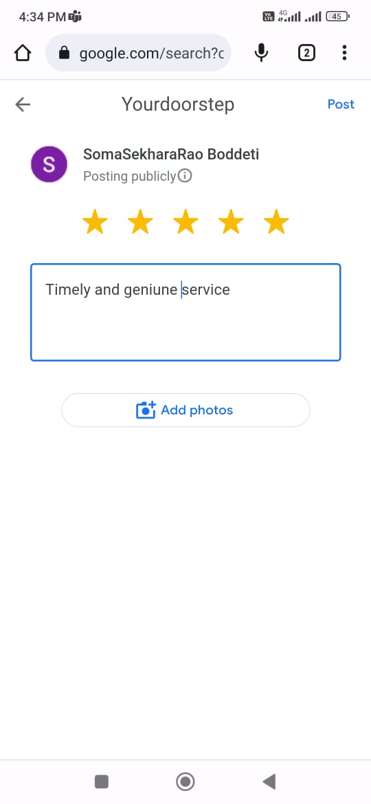 Yourdoorstep Review  26562