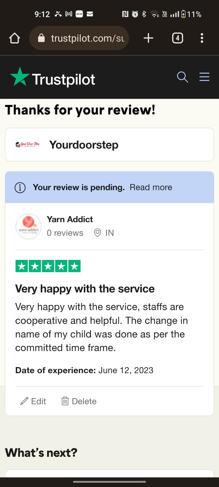Yourdoorstep Review  YARN