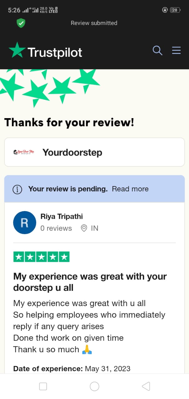 Yourdoorstep Review   26828
