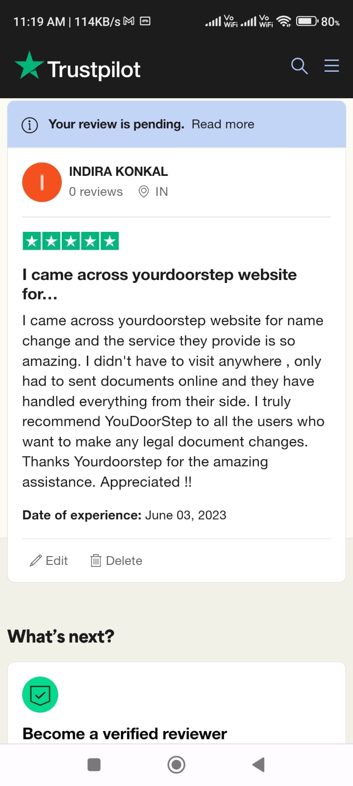 Yourdoorstep Review 27038